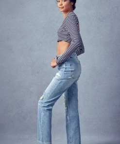 KANCAN Karine Ultra High Rise 90's Straight Leg Jeans