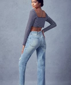 KANCAN Karine Ultra High Rise 90's Straight Leg Jeans