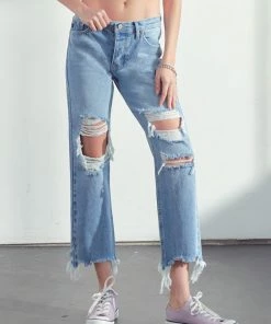 KANCAN Rania High Rise Straight Leg Jeans