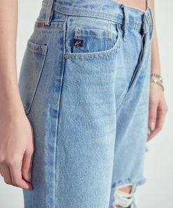 KANCAN Rania High Rise Straight Leg Jeans