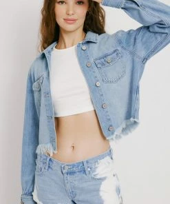 KANCAN New Arrivals Yuri Cropped Shacket