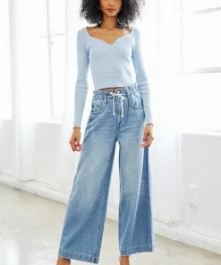 KANCAN New Arrivals Brayan Ultra High Rise Wide Leg Jeans