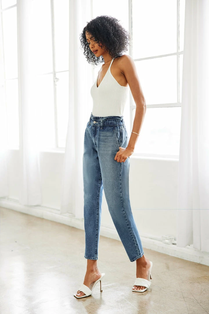 KANCAN New Arrivals Enya Paperbag Mom Jeans 7 KANCAN New Arrivals Enya Paperbag Mom Jeans