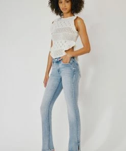 KANCAN New Arrivals Nadia Mid Rise Y2K Bootcut Jeans