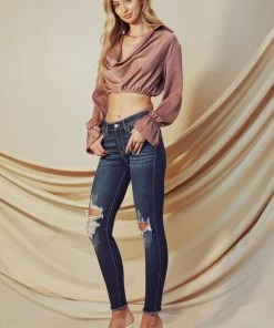 KANCAN Cassandra Mid Rise Super Skinny Jeans