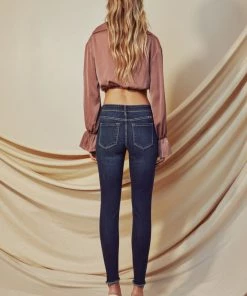 KANCAN Cassandra Mid Rise Super Skinny Jeans