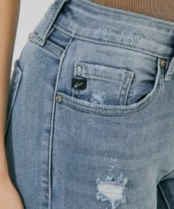 KANCAN Eden Mid Rise Ankle Skinny Jeans