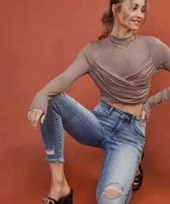 KANCAN Kaleigh Mid Rise Ankle Skinny Jeans