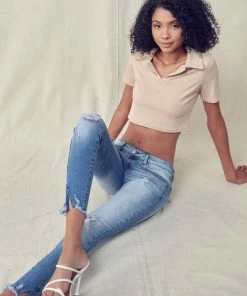 KANCAN Adell Low Rise Ankle Skinny Jeans