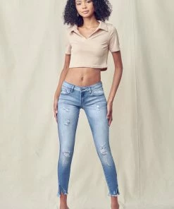 KANCAN Adell Low Rise Ankle Skinny Jeans