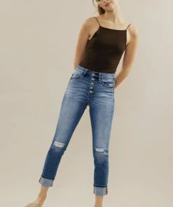 KANCAN Emmett High Rise Skinny Straight Jeans Straight Leg