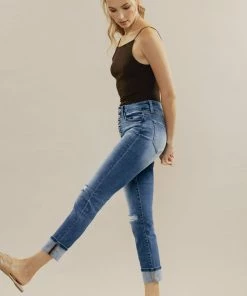 KANCAN Emmett High Rise Skinny Straight Jeans Straight Leg