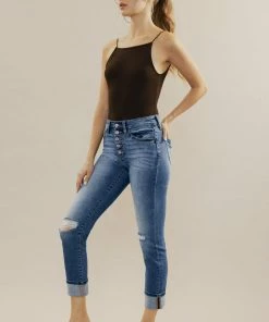 KANCAN Emmett High Rise Skinny Straight Jeans Straight Leg