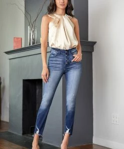 KANCAN Sloane High Rise Ankle Skinny Jeans