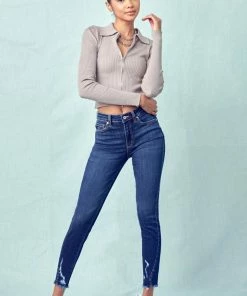 KANCAN Dyana Mid Rise Ankle Skinny Jeans