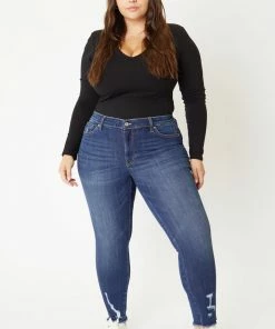 KANCAN Keisha Mid Rise Ankle Skinny Jeans - Plus
