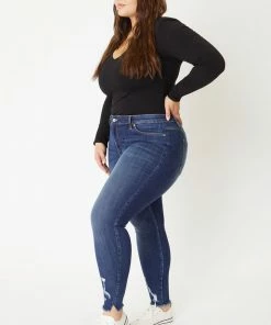 KANCAN Keisha Mid Rise Ankle Skinny Jeans - Plus