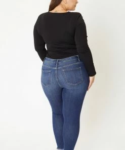 KANCAN Keisha Mid Rise Ankle Skinny Jeans - Plus