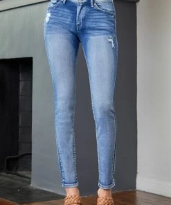 Official Kancan USA Thea Mid Rise Super Skinny Jeans