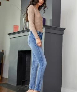 Official Kancan USA Thea Mid Rise Super Skinny Jeans