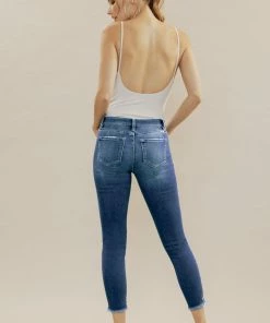 KANCAN Kate Mid Rise Ankle Skinny Jeans