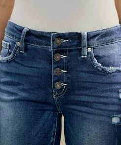 KANCAN Kate Mid Rise Ankle Skinny Jeans