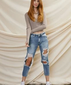 KANCAN Bonnie High Rise Boyfriend Jeans