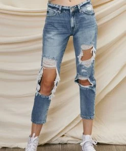 KANCAN Bonnie High Rise Boyfriend Jeans