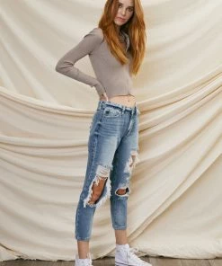 KANCAN Bonnie High Rise Boyfriend Jeans