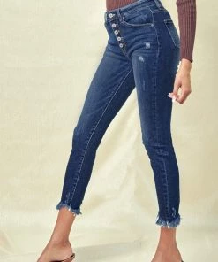 KANCAN Winston High Rise Cropped Skinny Jeans