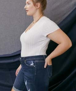 KANCAN Shelby Mid Rise Bermuda Shorts - Plus