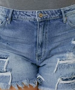 KANCAN Sandrine Ultra High Rise Mom Shorts - Plus