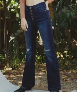 KANCAN Dixie Ultra High Rise Flare Jeans - Petite