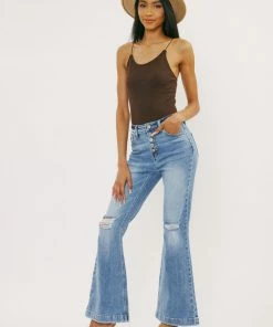 KANCAN Dixie Ultra High Rise Flare Jeans - Petite