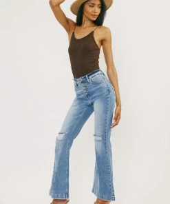 KANCAN Dixie Ultra High Rise Flare Jeans - Petite