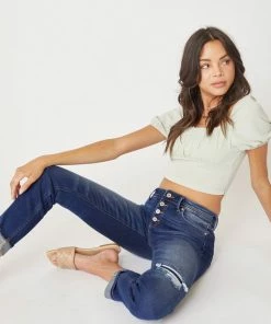 KANCAN Eternity Mid Rise Slim Straight Leg Jeans