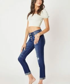 KANCAN Eternity Mid Rise Slim Straight Leg Jeans