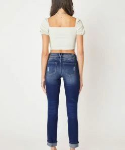 KANCAN Eternity Mid Rise Slim Straight Leg Jeans