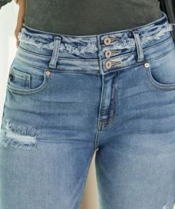 KANCAN Simone Ultra High Rise Ankle Skinny Jeans - Curvy