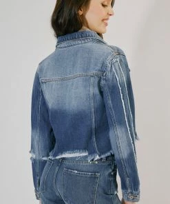 KANCAN Jackets & Outwear Sawyer Distressed Denim Jacket