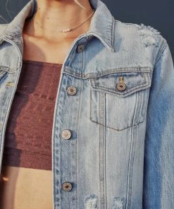 KANCAN Halston Denim Jacket Jackets & Outwear 19 KANCAN Halston Denim Jacket Jackets & Outwear