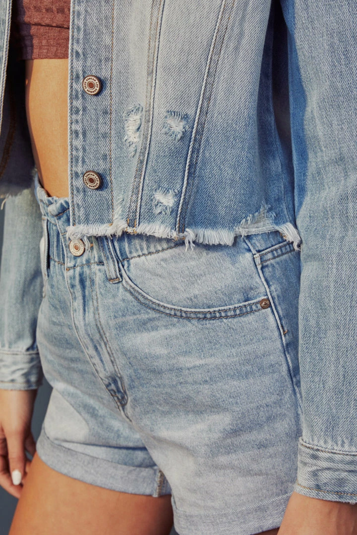 KANCAN Halston Denim Jacket Jackets & Outwear 11 KANCAN Halston Denim Jacket Jackets & Outwear