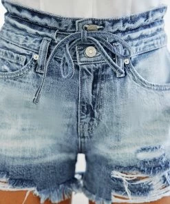 KANCAN Solstice Ultra High Rise Tie-Belt Shorts