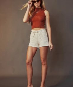 KANCAN Solstice Ultra High Rise Tie-Belt Shorts