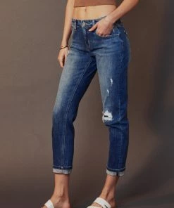 KANCAN Lexington Mid Rise Boyfriend Jeans