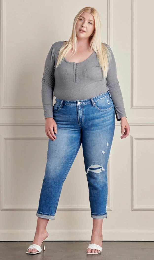 KANCAN Halen Mid Rise Boyfriend Jeans - Plus 3 KANCAN Halen Mid Rise Boyfriend Jeans - Plus