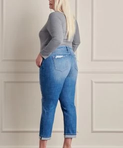 KANCAN Halen Mid Rise Boyfriend Jeans - Plus 14 KANCAN Halen Mid Rise Boyfriend Jeans - Plus