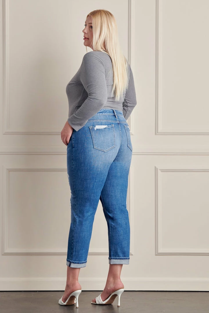 KANCAN Halen Mid Rise Boyfriend Jeans - Plus 7 KANCAN Halen Mid Rise Boyfriend Jeans - Plus