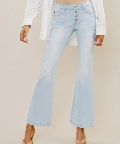 KANCAN Saylor Mid Rise Flare Jeans - Petite 22 KANCAN Saylor Mid Rise Flare Jeans - Petite