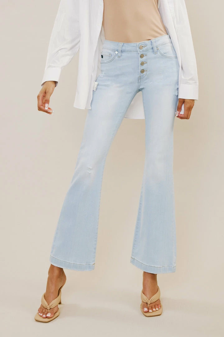 KANCAN Saylor Mid Rise Flare Jeans - Petite 6 KANCAN Saylor Mid Rise Flare Jeans - Petite